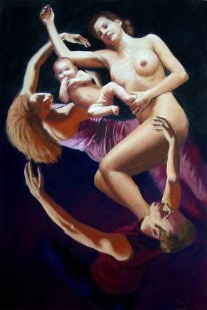 Ars Vivendi II, Soft pastel on paper, 40 x 60 cm, 2007
