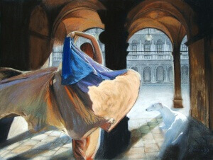 Féminin, Soft pastel on paper, 30 x 40 cm, 2006