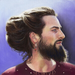 Nimrod, Soft pastel on paper, 38 x 38 cm, 2008