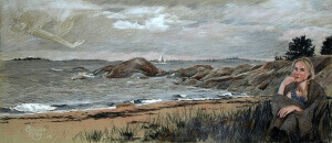 Sverige 7, Colored pencils on colored paper, 2008