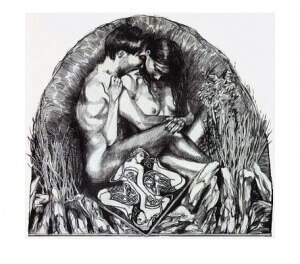 Zeitenlos, Alugraphie, 12 x 16 cm, 1998
