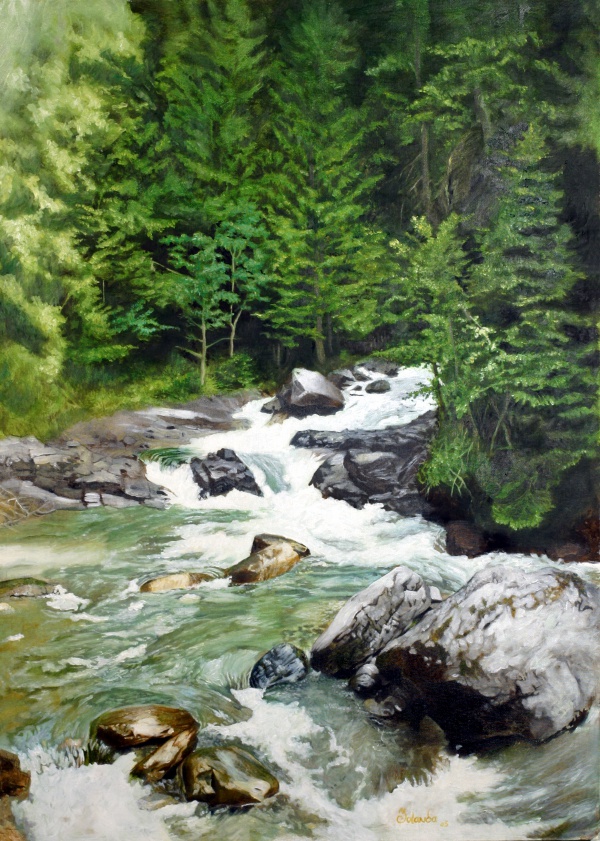 Groppensteinschlucht | Oil on canvas