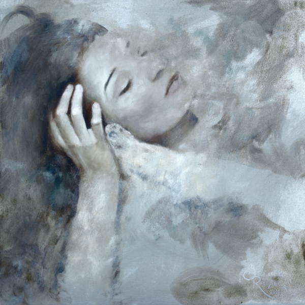 Oil on alu-dibond 'Stillness 4' artwork