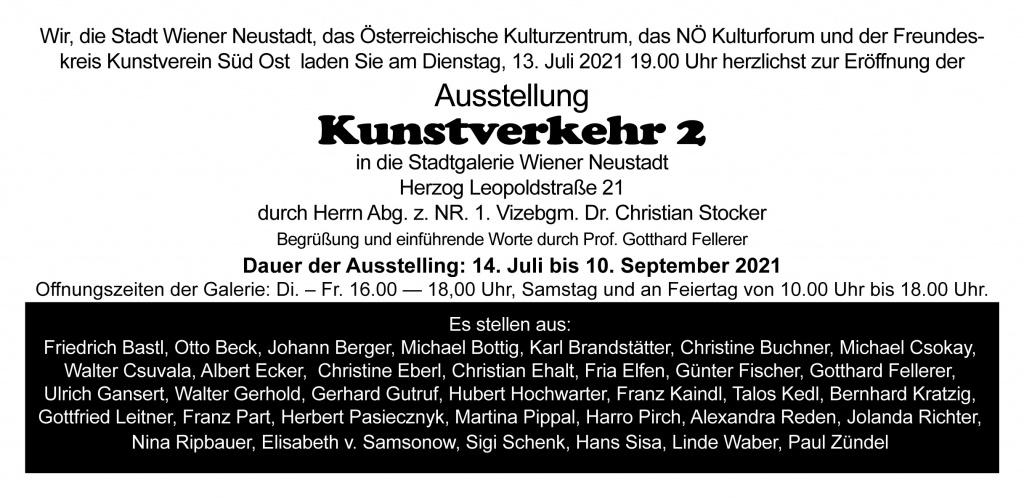 Ausstellung in der Stadtgalerie Wiener Neustadt