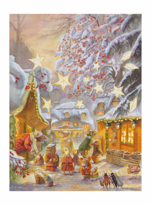 Fine Art Print On Paper ‚Weihnachtsmarkt‘