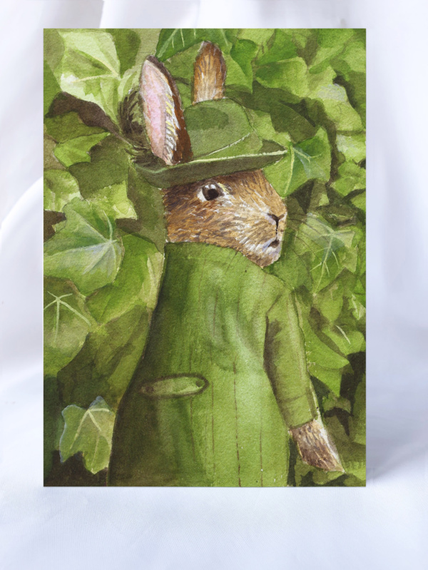 KLAPPKARTE „Eleonore Hase in Grün“