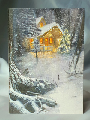 KLAPPKARTE „Bibis Haus Im Schnee“