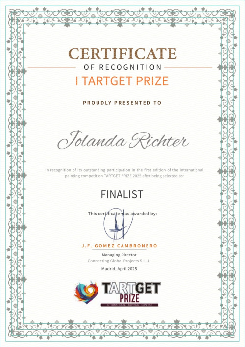 Certificate - Finalist - Jolanda Richter