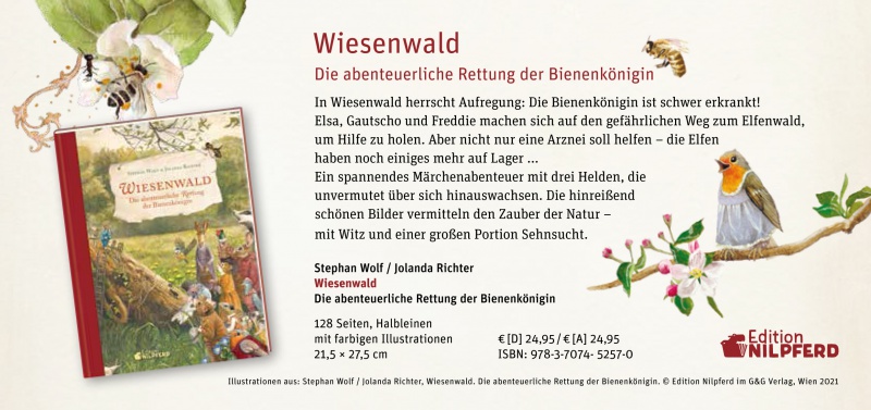 Werbekarte Wiesenwald G&G Verlag -Edition Nilpferd